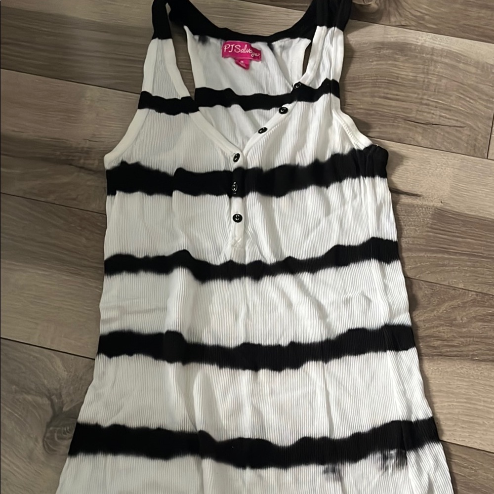 PJ Salvage Black and White Tank Top Essential